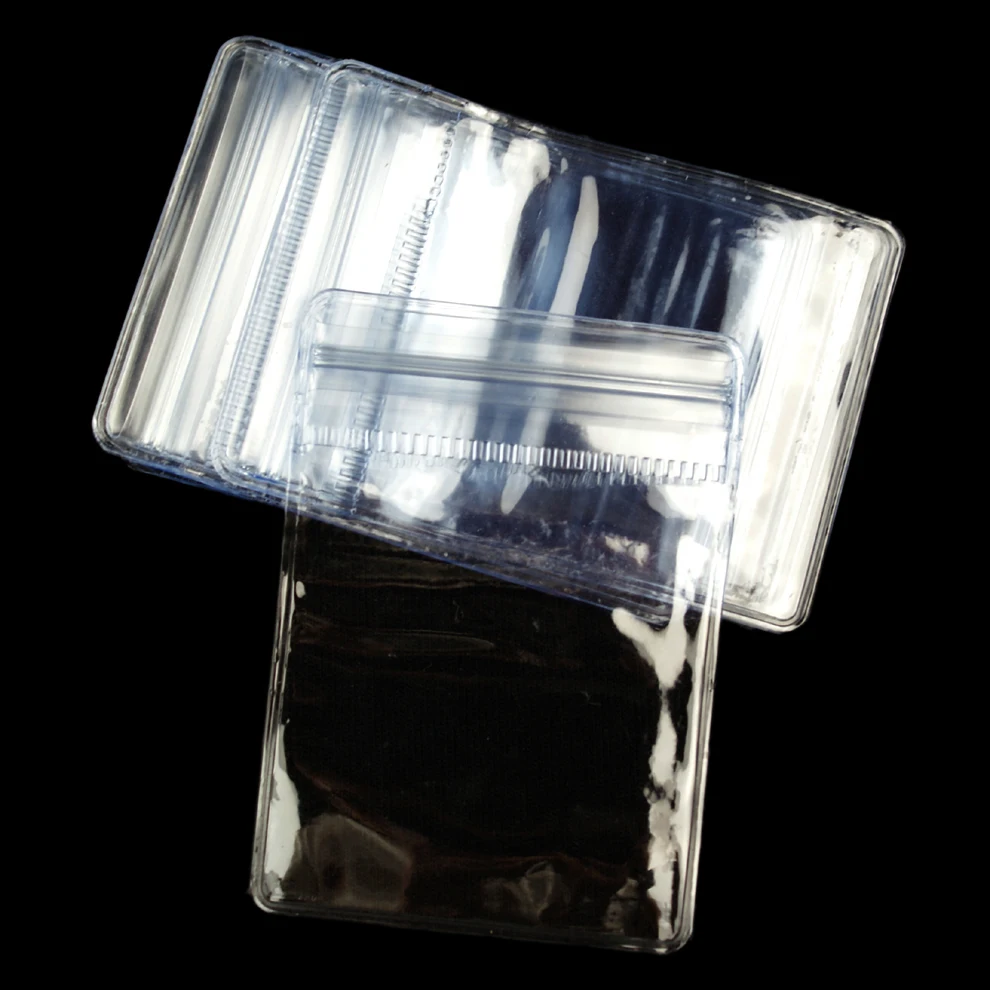 Прозрачные толстые пластиковые пакеты из ПВХ перезаряжаемая застежка-молния 5x7
