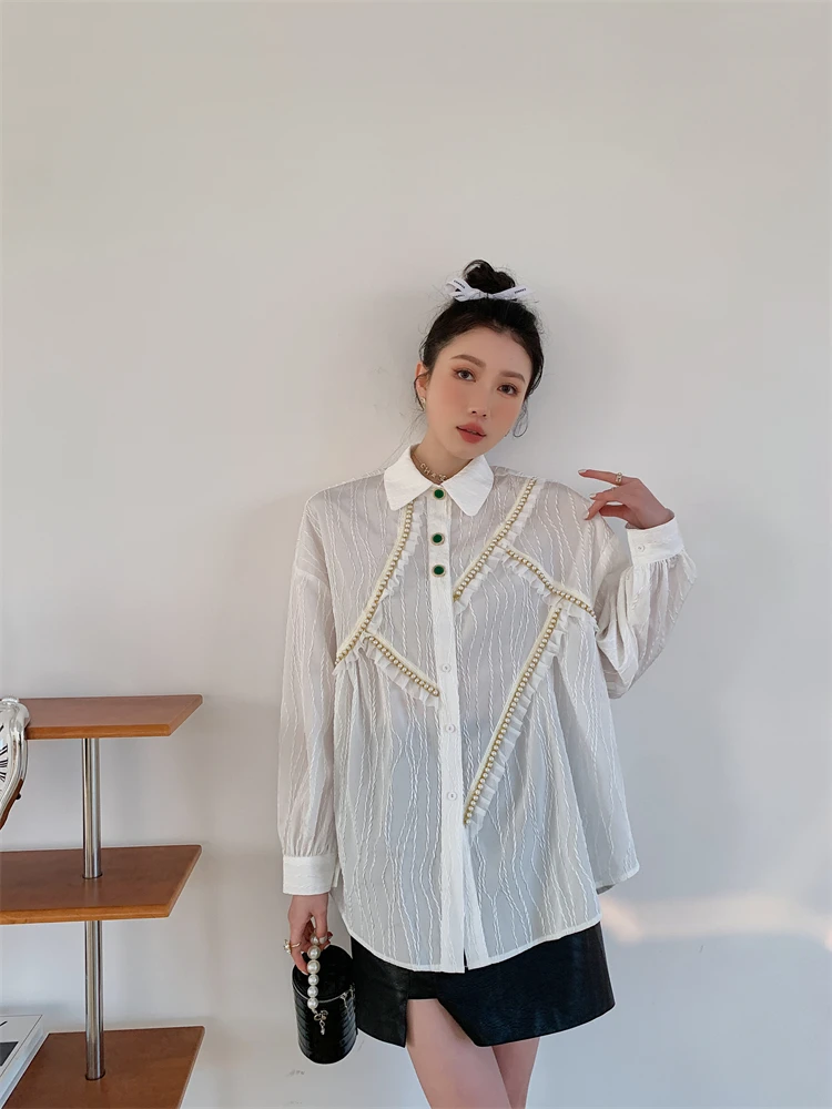 Chiffon Splicing Women's Blouse White Shirt Summer Short Sleeve Elegant Tops Fashion Female Streetwear Loose Clothing
Chiffon Splicing Women's Blouse White Shirt Summer Short Sleeve Elegant Tops Fashion Female Streetwear Loose Clothing
