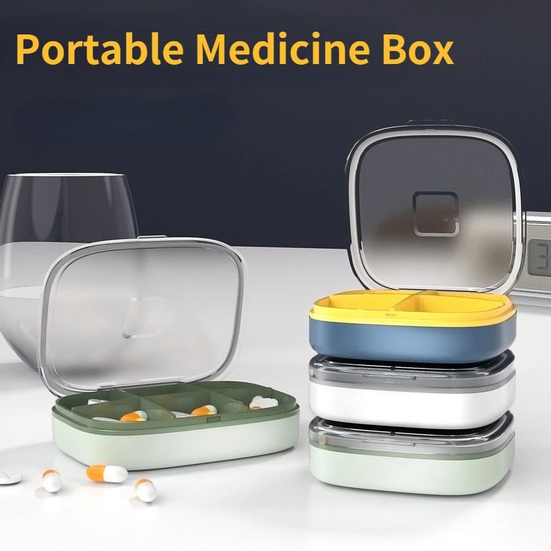 4/6 Grid Sealed Moisture-proof Mini Medicine Box Travel Portable Sub-packing Pill Box Household Food Grade Storage Medicine Box
4/6 Grid Sealed Moisture-proof Mini Medicine Box Travel Portable Sub-packing Pill Box Household Food Grade Storage Medicine Box