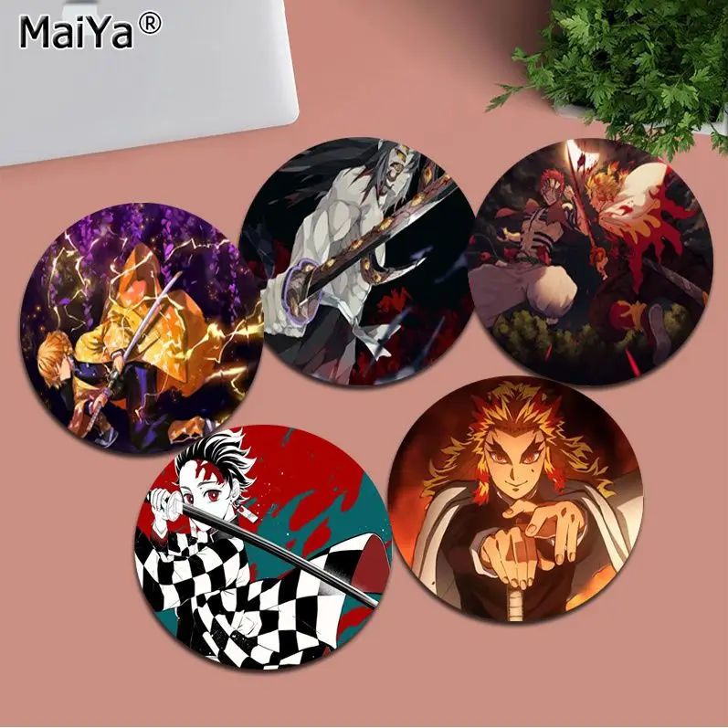 MaiYa New Design Kimetsu No Yaiba Silicone round mouse Pad to Mouse Game gaming Mousepad Rug For PC Laptop Notebook
MaiYa New Design Kimetsu No Yaiba Silicone round mouse Pad to Mouse Game gaming Mousepad Rug For PC Laptop Notebook