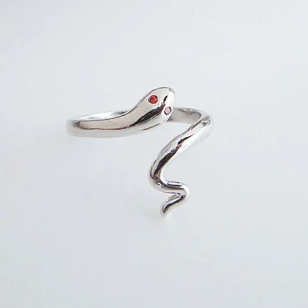 Goth Snake Rings Simple S925 Silver Jewelry Adjustable Opening Ring Movie Cosplay Ring Charm Delicate Zircon Rhinestones Rings
Goth Snake Rings Simple S925 Silver Jewelry Adjustable Opening Ring Movie Cosplay Ring Charm Delicate Zircon Rhinestones Rings