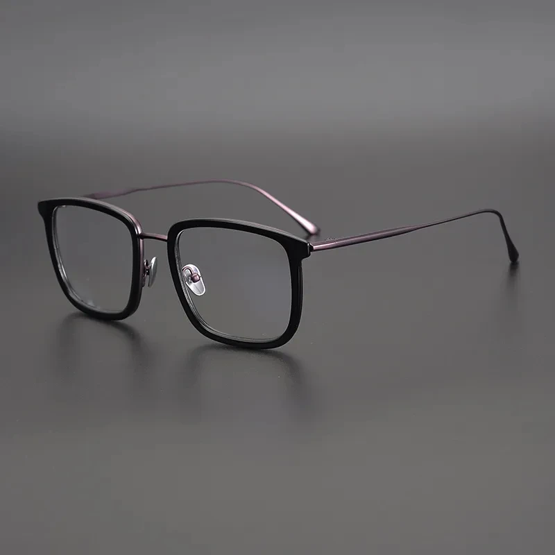 

Ацетатные титановые Ретро технические мужские дизайнерские оптические очки для близорукости чтения Женские квадратные индивидуализированные очки
