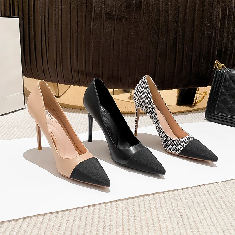 Women's Fashion Elegant Classic Brand Design High Heels Shoes Woman Pointed Toe 8cm 10cm Heel Shoes Pumps
Women's Fashion Elegant Classic Brand Design High Heels Shoes Woman Pointed Toe 8cm 10cm Heel Shoes Pumps