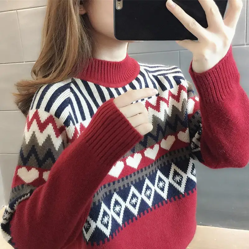 Женский базовый свитер с ложным воротником, Осень-зима 2022, пуловер с длинным рукавом, Повседневные вязаные рубашки, теплый джемпер
Женский базовый свитер с ложным воротником, Осень-зима 2022, пуловер с длинным рукавом, Повседневные вязаные рубашки, теплый джемпер