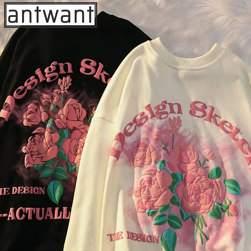 Y2K Women's Foam Rose Sweatshirt Women's Spring and Autumn Thin Section Oversize Loose Lazy Long Sleeve Sweatshirt Top
Y2K Women's Foam Rose Sweatshirt Women's Spring and Autumn Thin Section Oversize Loose Lazy Long Sleeve Sweatshirt Top