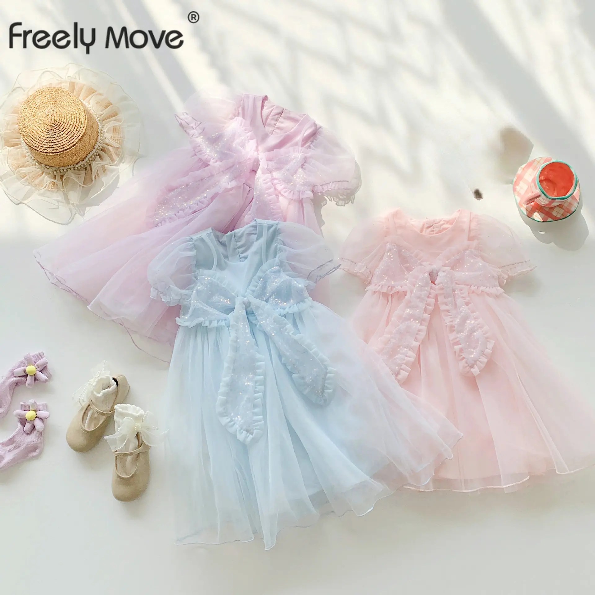 Girls Baby Dress Spring Summer Big Bow Ruffles Mesh Short Sleeve Toddler Kids Dresses Children's Costumes Clothing
Girls Baby Dress Spring Summer Big Bow Ruffles Mesh Short Sleeve Toddler Kids Dresses Children's Costumes Clothing