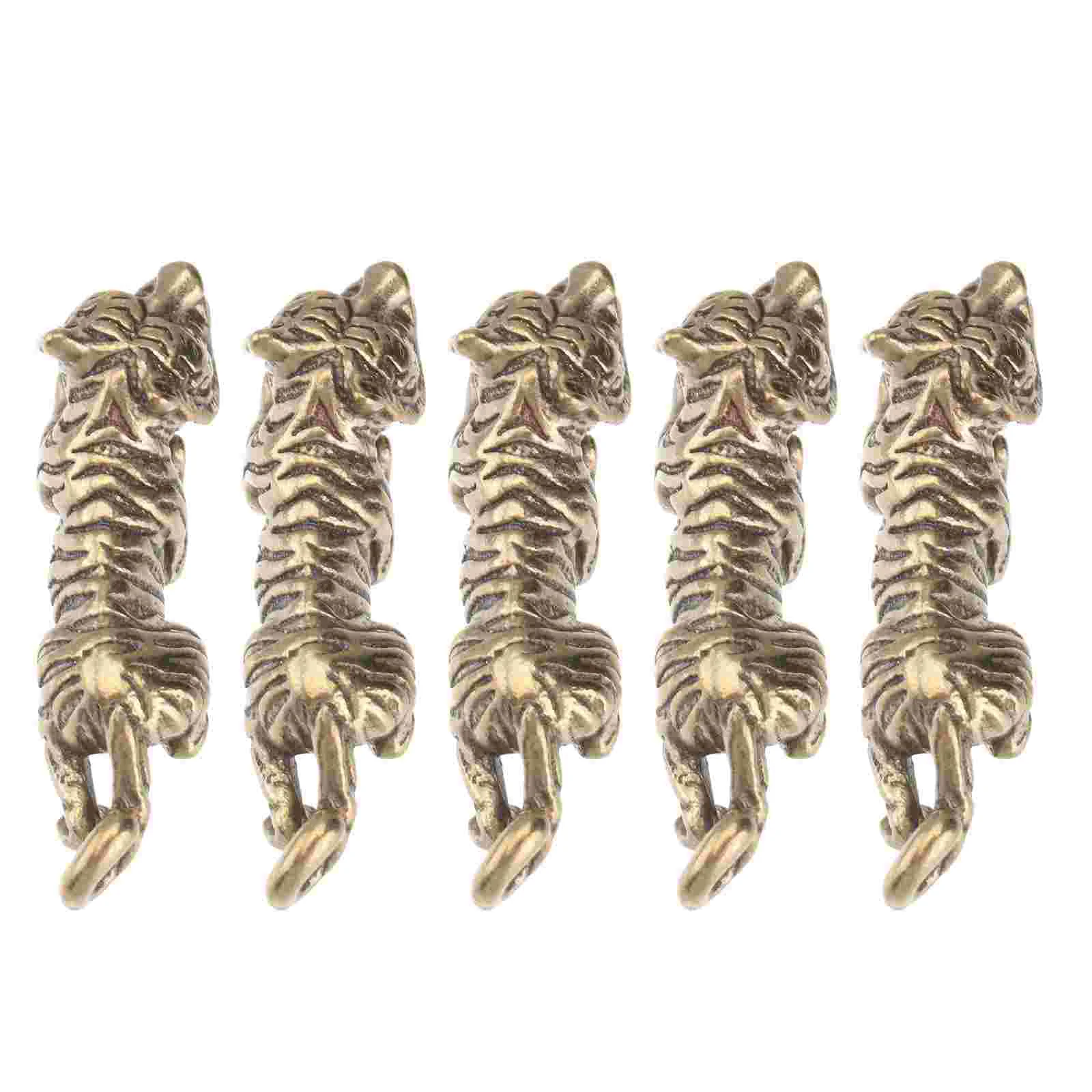 5pcs Tiger Shaped Pendants Stylish Keychain Decorative Brassware Adornment Hanging Pendants
5pcs Tiger Shaped Pendants Stylish Keychain Decorative Brassware Adornment Hanging Pendants