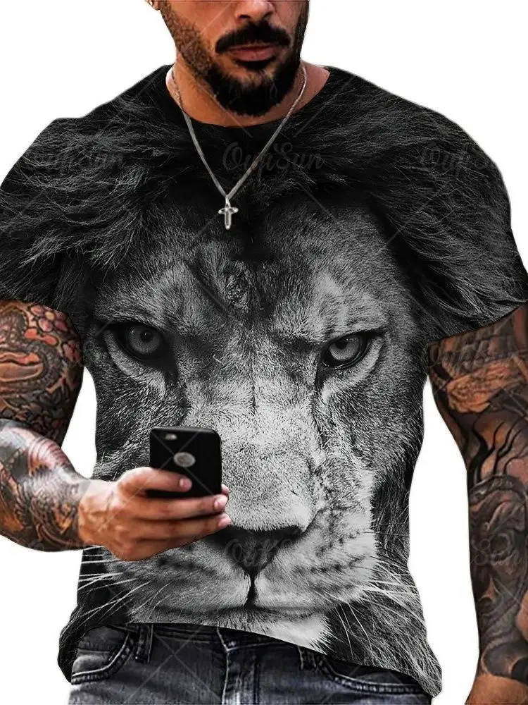 Lion Tiger Print 3D Harajuku Style T Shirt Men Summer Oversized O Neck Clothes Trendy Animal Pattern Casual Short Sleeve Tees
Lion Tiger Print 3D Harajuku Style T Shirt Men Summer Oversized O Neck Clothes Trendy Animal Pattern Casual Short Sleeve Tees