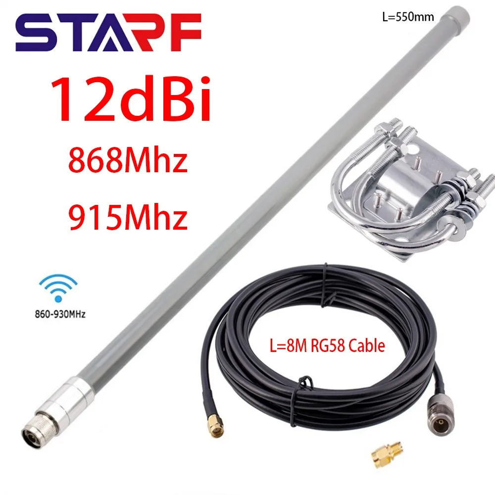 12dBi LoRa антенна 860-930 МГц N-Male для Lora Helium HNT Miners Bobcat Miner всенаправленная антенна из стекловолокна 8M RG58 кабель
12dBi LoRa антенна 860-930 МГц N-Male для Lora Helium HNT Miners Bobcat Miner всенаправленная антенна из стекловолокна 8M RG58 кабель