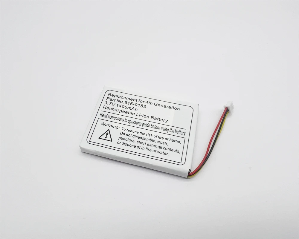 

3.7V 1400mAh li-ion internal battery repair replacement for ipod 4th gen 40gb