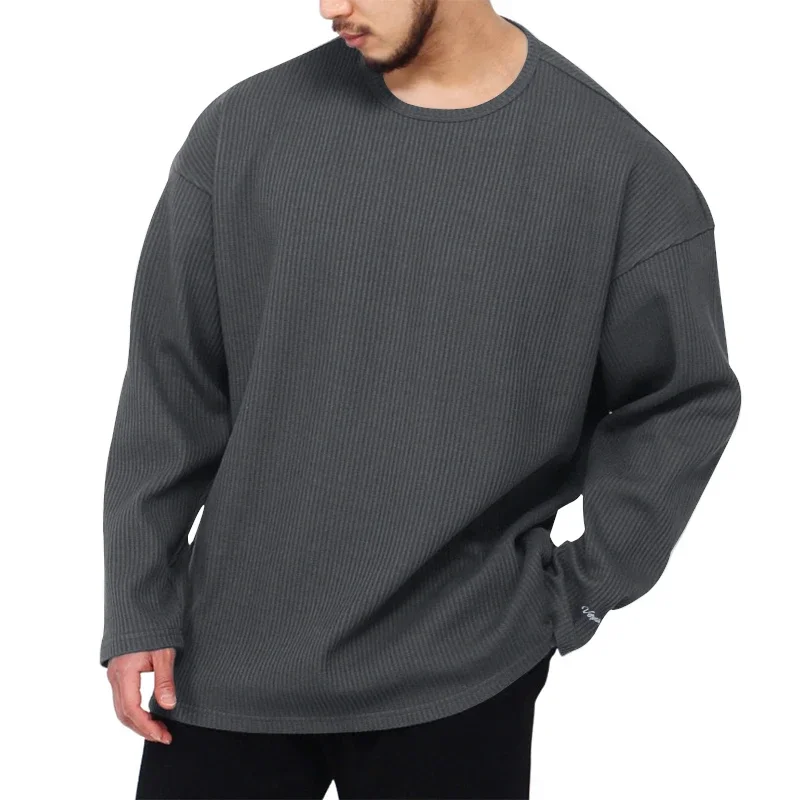 2023 Autumn and Winter Men's Casual Round Neck Pullover Sweater Plus Size Pit Stripe Loose Long Sleeve T-Shirt Sweatshirt.
2023 Autumn and Winter Men's Casual Round Neck Pullover Sweater Plus Size Pit Stripe Loose Long Sleeve T-Shirt Sweatshirt.