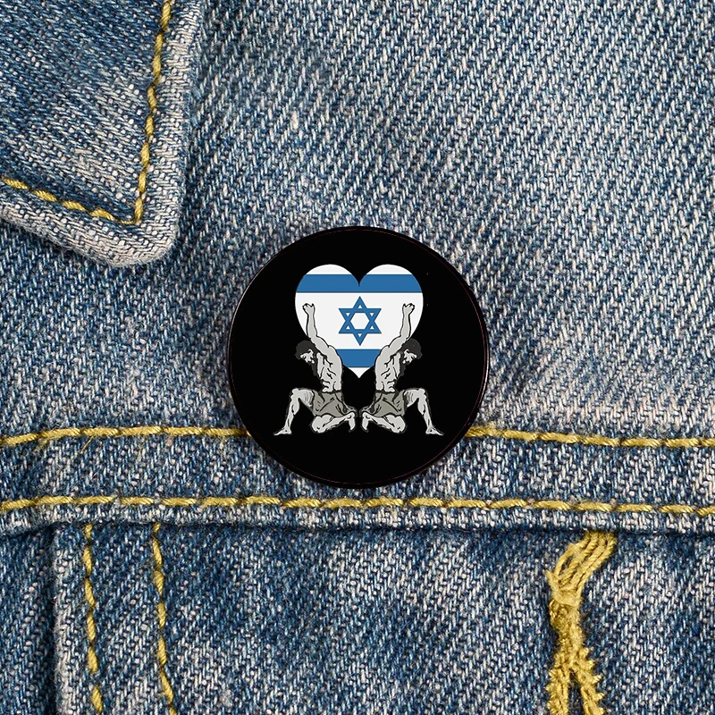 Flag of Israel I Love Israel Patriotic Gift Pin Custom Funny Brooches Shirt Lapel Bag Badge enamel pins for Lover Girl Friends
Flag of Israel I Love Israel Patriotic Gift Pin Custom Funny Brooches Shirt Lapel Bag Badge enamel pins for Lover Girl Friends