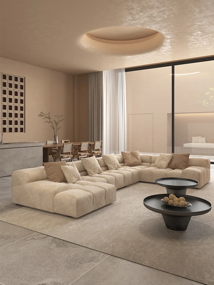 Fabric sofa light luxury Italian minimalist flat living room simple Japanese silent style
Fabric sofa light luxury Italian minimalist flat living room simple Japanese silent style