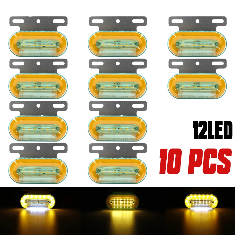 10PCS 12V 24V 24 LED Car Side Marker Lights External Tail Warning Light Signal Indicator Lamp 3 Modes Truck Trailer Lorry Boat
10PCS 12V 24V 24 LED Car Side Marker Lights External Tail Warning Light Signal Indicator Lamp 3 Modes Truck Trailer Lorry Boat