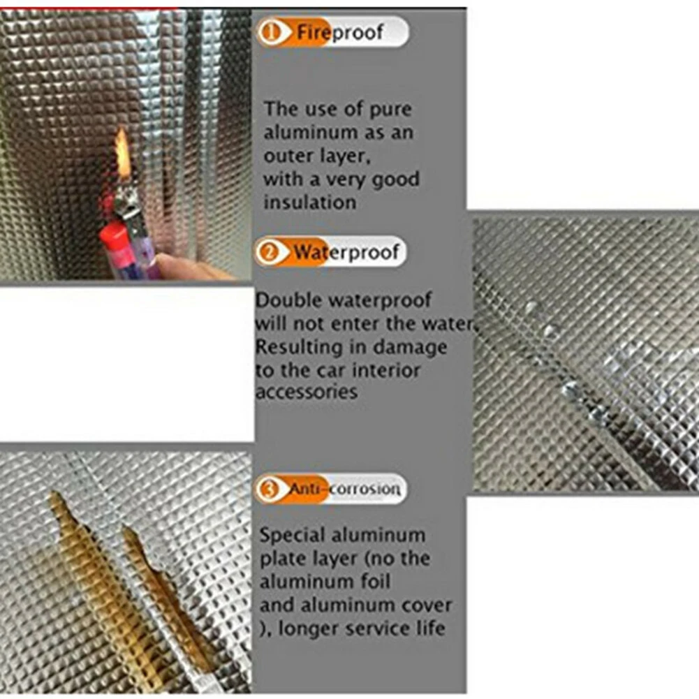 5mm Soundproof Pad Rubber Foam Air conditioning tube Aluminum Foil Audio Door Double sided Firewall Insulation
5mm Soundproof Pad Rubber Foam Air conditioning tube Aluminum Foil Audio Door Double sided Firewall Insulation