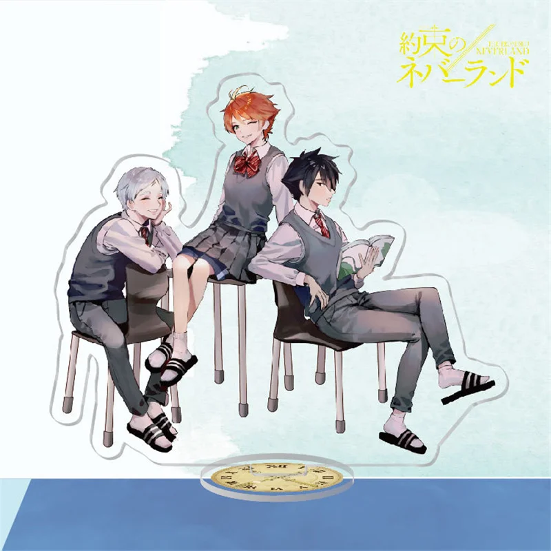 Transparent Anime The Promised Neverland Stand Model Plate Toys Exquisite Desk Decor Emma Norman Ray Collection Board Ornaments
Transparent Anime The Promised Neverland Stand Model Plate Toys Exquisite Desk Decor Emma Norman Ray Collection Board Ornaments