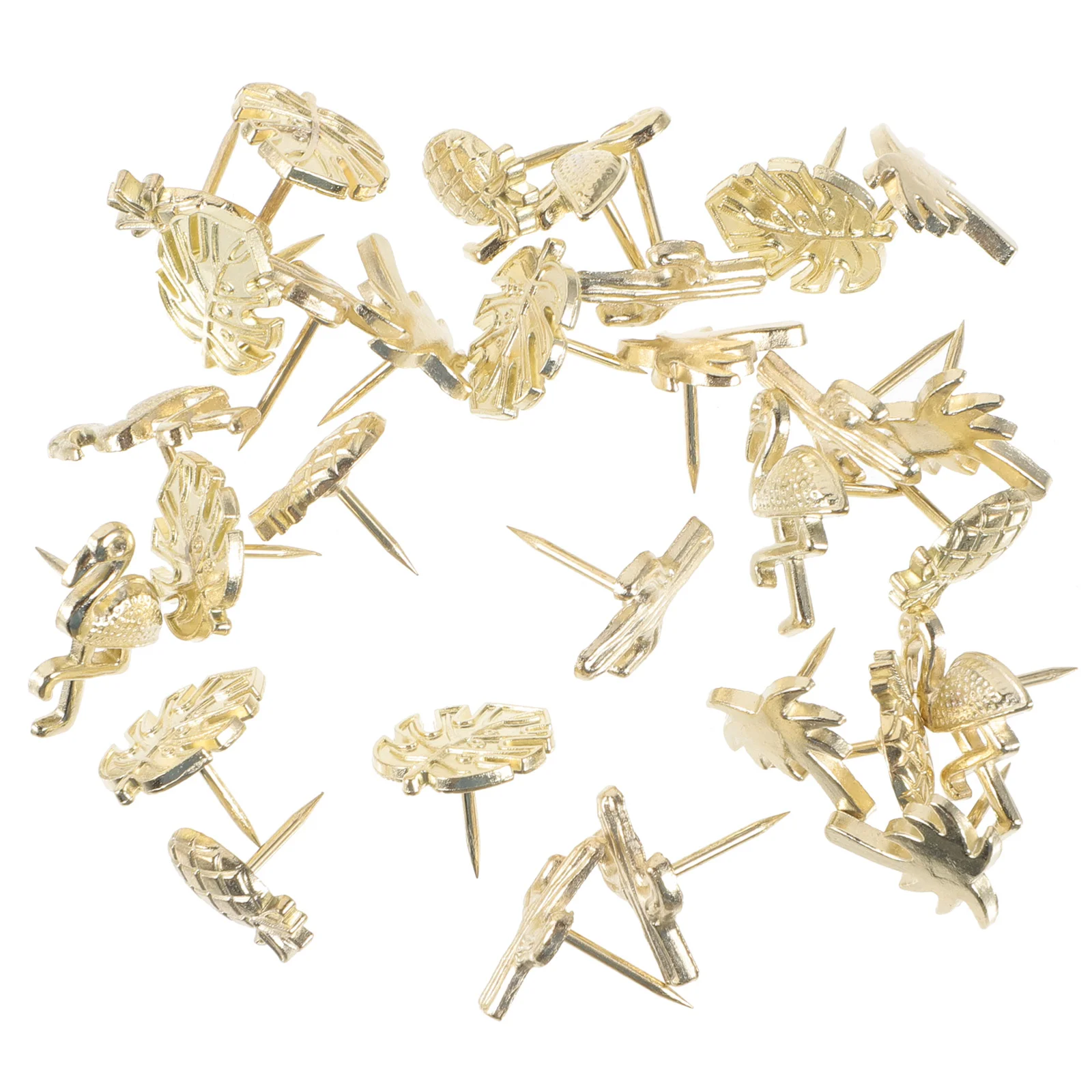 30 Pcs Creative Office Supplies Pushpins Daily Use Thumbtacks Multi-function Gold Trim Delicate Metal Decor Replaceable
30 Pcs Creative Office Supplies Pushpins Daily Use Thumbtacks Multi-function Gold Trim Delicate Metal Decor Replaceable