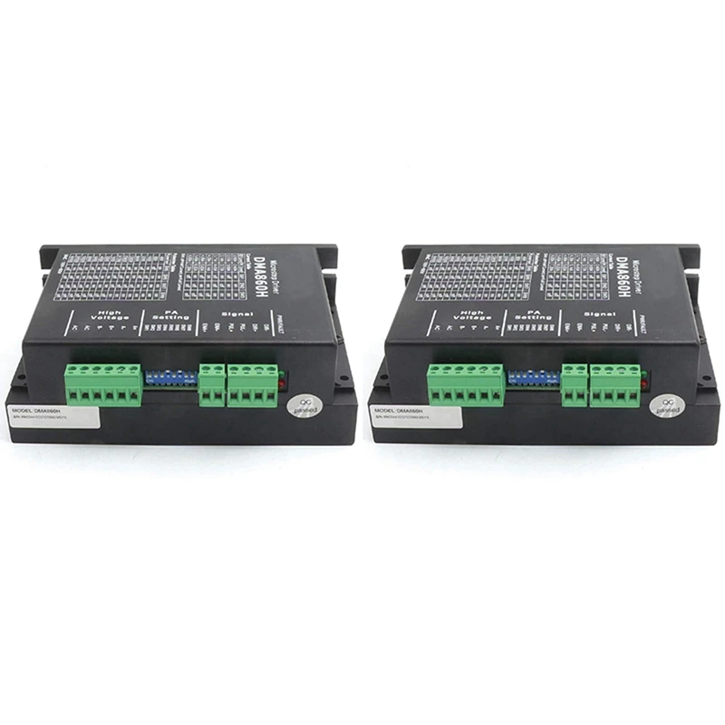 New 2X DMA860H Step Driver 2 Phase DSP Microstep Driver For Nema 34 Nema 42 AC24-80V DC24-80V
New 2X DMA860H Step Driver 2 Phase DSP Microstep Driver For Nema 34 Nema 42 AC24-80V DC24-80V