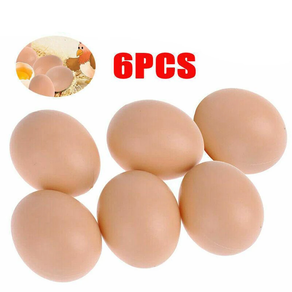 6pcs Fake Eggs Plastic For Children Cooking Games DIY Chicken Eggs Poultry Layer Coop Hatching Simulation Graffiti Eggs
6pcs Fake Eggs Plastic For Children Cooking Games DIY Chicken Eggs Poultry Layer Coop Hatching Simulation Graffiti Eggs
