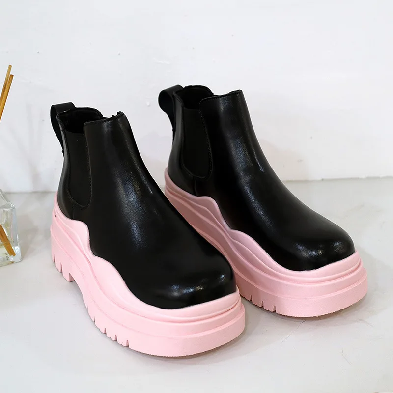 Fashion Women Black White Chelsea Boots Nice Autumn Punk Gothic Shoes Ankle Sock Boots High Platform Fashion Short Boots Green28
Fashion Women Black White Chelsea Boots Nice Autumn Punk Gothic Shoes Ankle Sock Boots High Platform Fashion Short Boots Green28