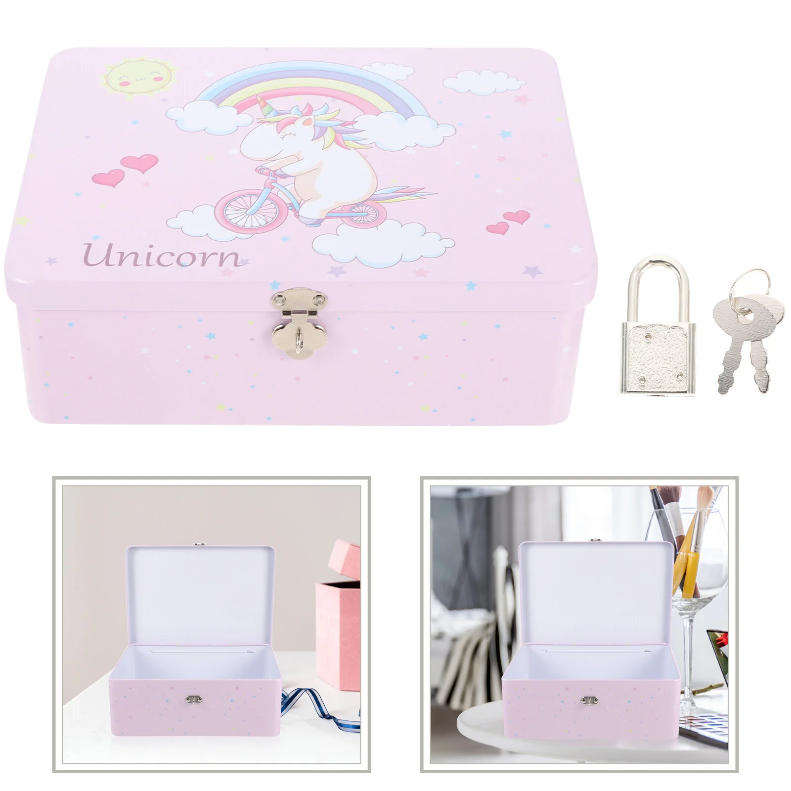 Hinged Cover Storage Tins Lock Tinplate Containers Case Wedding Souvenir Display Can
Hinged Cover Storage Tins Lock Tinplate Containers Case Wedding Souvenir Display Can