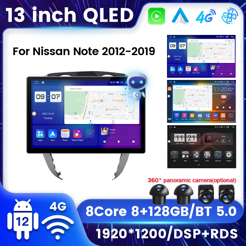 Автомобильный радиоприемник FYT78962S, 13 дюймов, QLED, 8 ГБ + 128 Гб, Android 12, для Nissan Note 2, E12, 2012-2021, GPS, мультимедиа, для Carplay, авто, DSP, RDS, BT, 2Din
Автомобильный радиоприемник FYT78962S, 13 дюймов, QLED, 8 ГБ + 128 Гб, Android 12, для Nissan Note 2, E12, 2012-2021, GPS, мультимедиа, для Carplay, авто, DSP, RDS, BT, 2Din