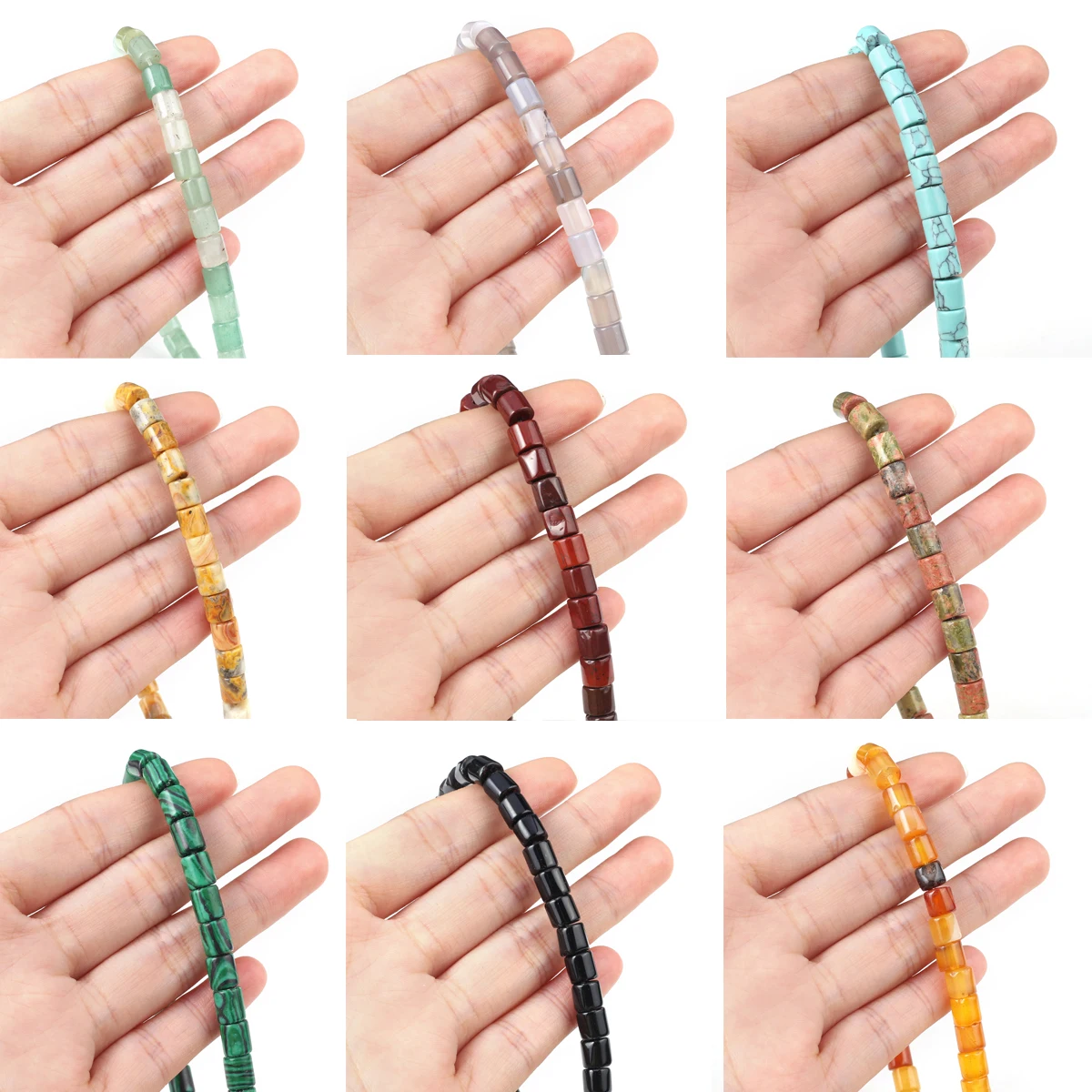 Natural Stone Colorful Sodalite Agate Malachite Flat Round Cylindrical Loose Beads For Jewelry Making DIY Bracelet Accessories
Natural Stone Colorful Sodalite Agate Malachite Flat Round Cylindrical Loose Beads For Jewelry Making DIY Bracelet Accessories