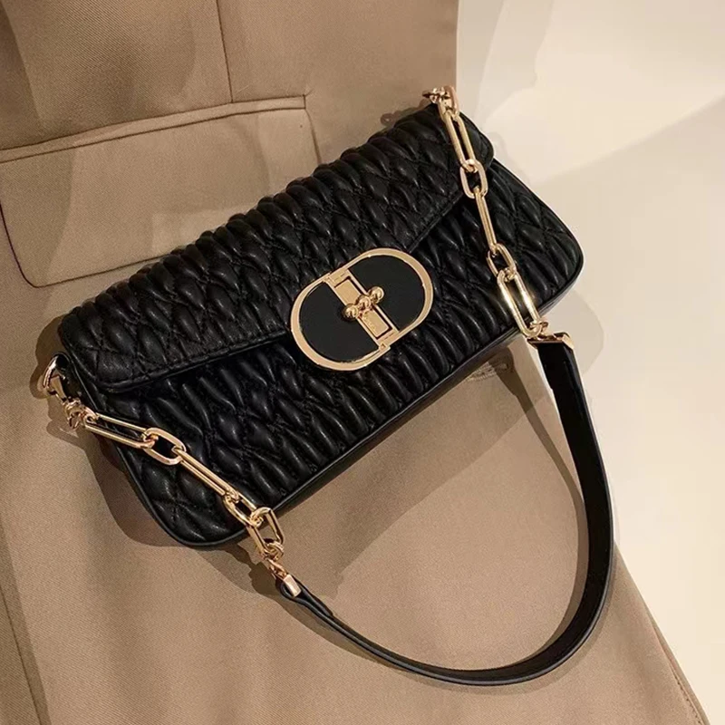 Women's Pleated Shoulder Bag Messenger Bag Designer Handbags Leather Crossbody Ladies Hand Bags for Woman Bolsa Feminina
Women's Pleated Shoulder Bag Messenger Bag Designer Handbags Leather Crossbody Ladies Hand Bags for Woman Bolsa Feminina