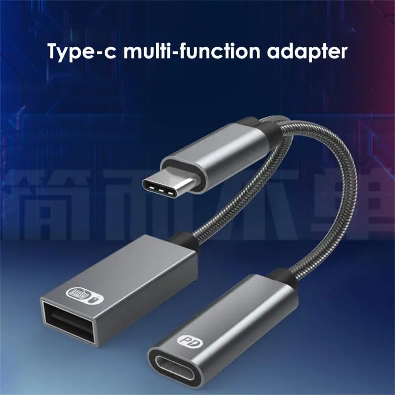 Type C Male To Usb C U Disk Type-c Multifunctional Adapter 2in1 Usb C Otg Cable Phone Adapter Cable Otg Adapter For Laptop Phone
Type C Male To Usb C U Disk Type-c Multifunctional Adapter 2in1 Usb C Otg Cable Phone Adapter Cable Otg Adapter For Laptop Phone