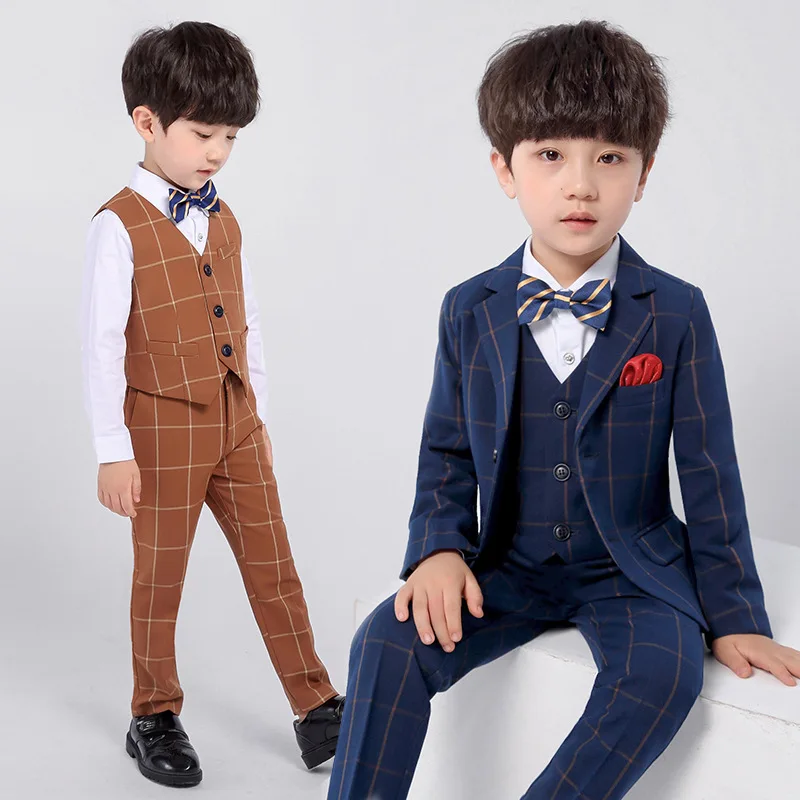 2022 Dresses Formal Kids School Uniform Checkered Baby Boy Wedding Suits Elegant Children Carnival Costume Tuxedo Boy Clothes
2022 Dresses Formal Kids School Uniform Checkered Baby Boy Wedding Suits Elegant Children Carnival Costume Tuxedo Boy Clothes
