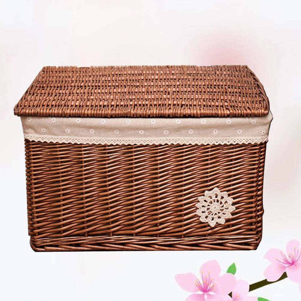 Wicker Storage Basket with Lid Laundry Organizer Square Storage Bins Woven Box Seagrass Basket for Bedroom Living Room
Wicker Storage Basket with Lid Laundry Organizer Square Storage Bins Woven Box Seagrass Basket for Bedroom Living Room