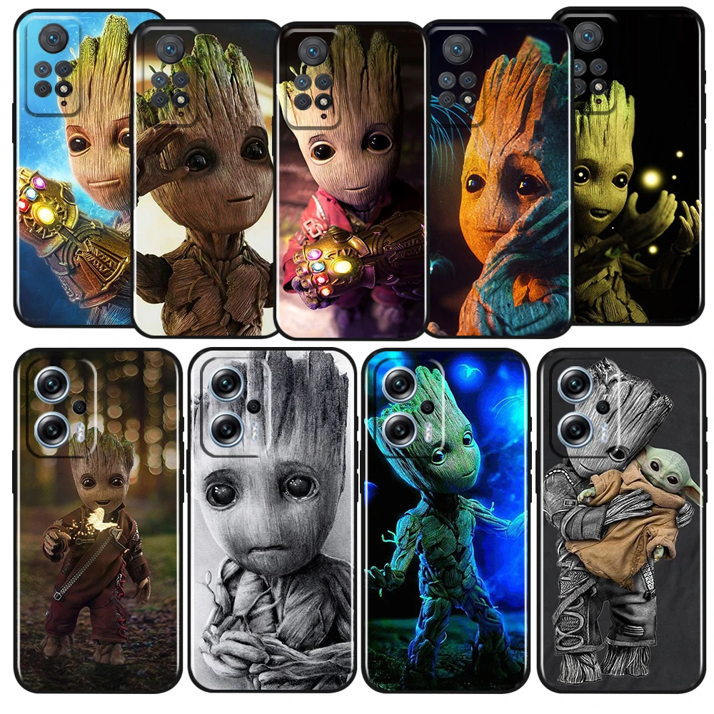 Hero Marvel Cool Groot For Xiaomi Redmi Note 12 11 11T 11S 10 10T 9 8 7 6 5 Pro Plus 5G 4G Silicone Black Phone Case
Hero Marvel Cool Groot For Xiaomi Redmi Note 12 11 11T 11S 10 10T 9 8 7 6 5 Pro Plus 5G 4G Silicone Black Phone Case