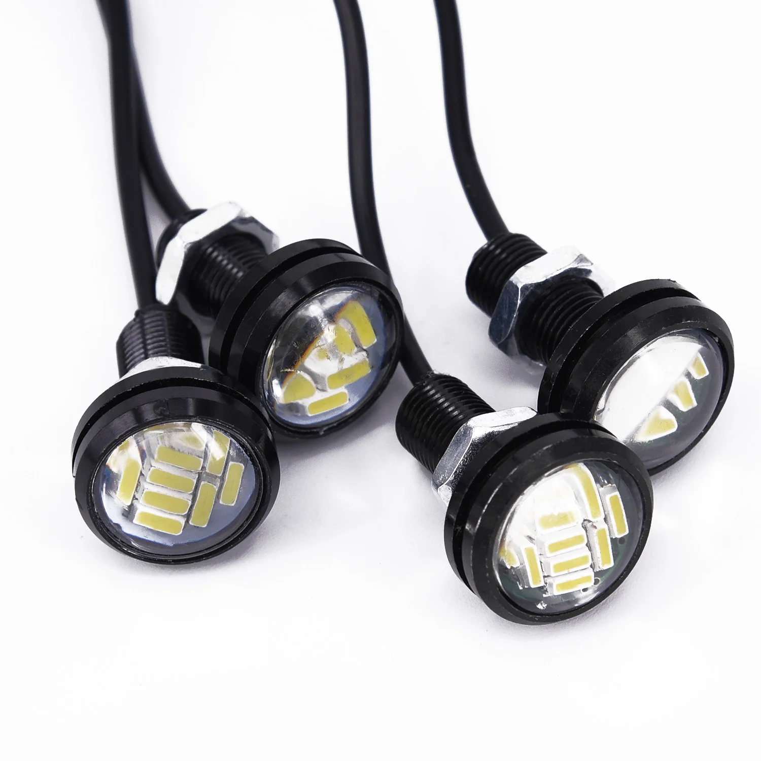 4PCS 12V 15W Eagle Eye LED Car Auto DRL Daytime Running Lights 12leds White Color 10000~15000MCD Car Signal Automobiles Lamps
4PCS 12V 15W Eagle Eye LED Car Auto DRL Daytime Running Lights 12leds White Color 10000~15000MCD Car Signal Automobiles Lamps