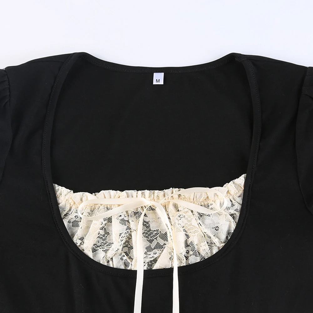 Women Y2k Lace Trim Crop Top Bow Sweet Tee Short Sleeve Harajuku Casual T Shirt Women Prepply Summer Fairtycore Tops A30
Women Y2k Lace Trim Crop Top Bow Sweet Tee Short Sleeve Harajuku Casual T Shirt Women Prepply Summer Fairtycore Tops A30