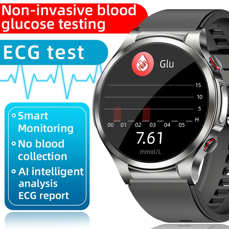 2023 ECG+PPG Smart Watch Men Non Invasive Blood Glucose Measurement Pressure Heart Rate Temperature Exercise Sport SmartWatch
2023 ECG+PPG Smart Watch Men Non Invasive Blood Glucose Measurement Pressure Heart Rate Temperature Exercise Sport SmartWatch
