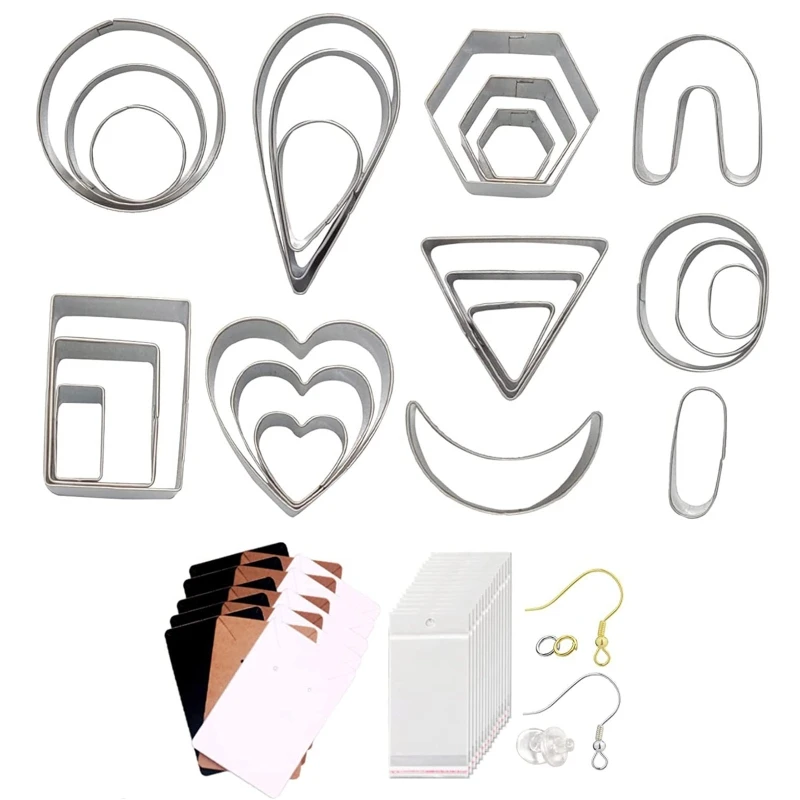 24Pcs Polymer Clay Cutter Molds Pottery Ceramic Cutting Mould Earrings DIY Tools Craft Cutting Mold
24Pcs Polymer Clay Cutter Molds Pottery Ceramic Cutting Mould Earrings DIY Tools Craft Cutting Mold