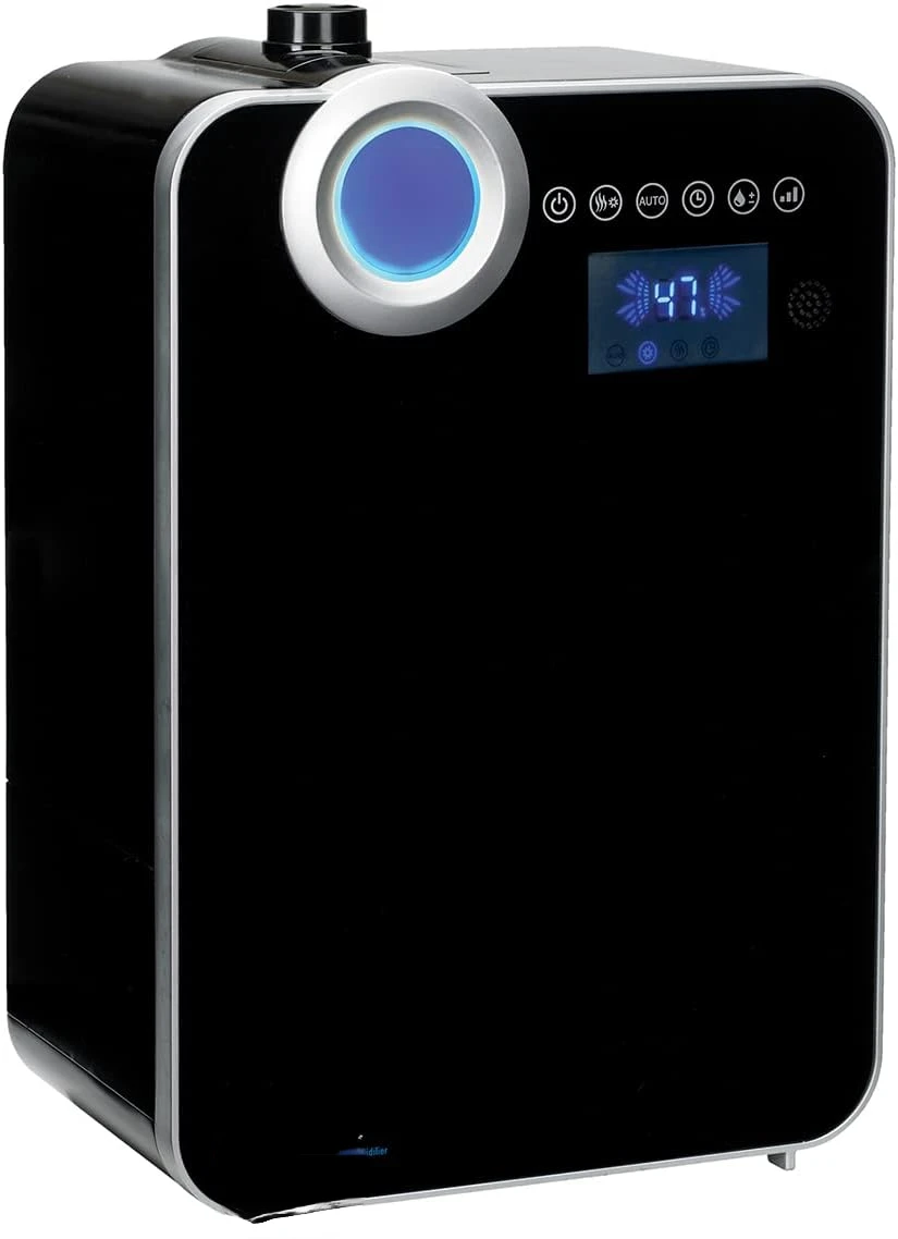 Ultrasonic Warm Cool Mist Humidifier, 120 Hrs. Run Time, 2 Gal. Tank, 500 Sq. Ft. Coverage, Large Rooms, Quiet, Silver Clean Tre
Ultrasonic Warm Cool Mist Humidifier, 120 Hrs. Run Time, 2 Gal. Tank, 500 Sq. Ft. Coverage, Large Rooms, Quiet, Silver Clean Tre