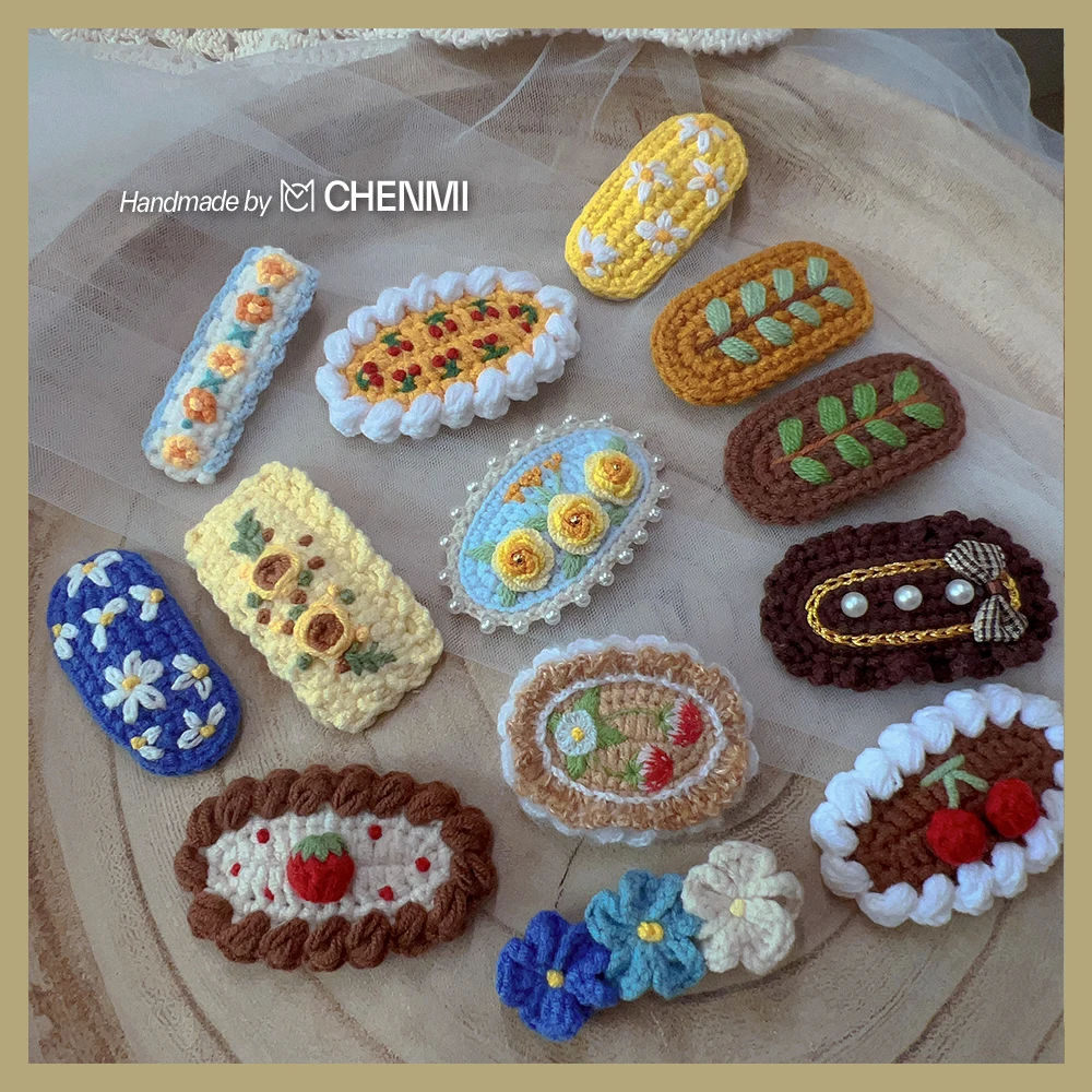 Embroidered Retro Wool Crocheted Bangs Clip Handmade Plush BB Clip Finished Edge Clip Headdress
Embroidered Retro Wool Crocheted Bangs Clip Handmade Plush BB Clip Finished Edge Clip Headdress