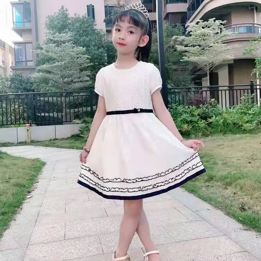 Girls Summer Dress Princess Dress 2022 New Cotton Korean Version Of White Fashion Big Boy Short-sleeved Dress
Girls Summer Dress Princess Dress 2022 New Cotton Korean Version Of White Fashion Big Boy Short-sleeved Dress