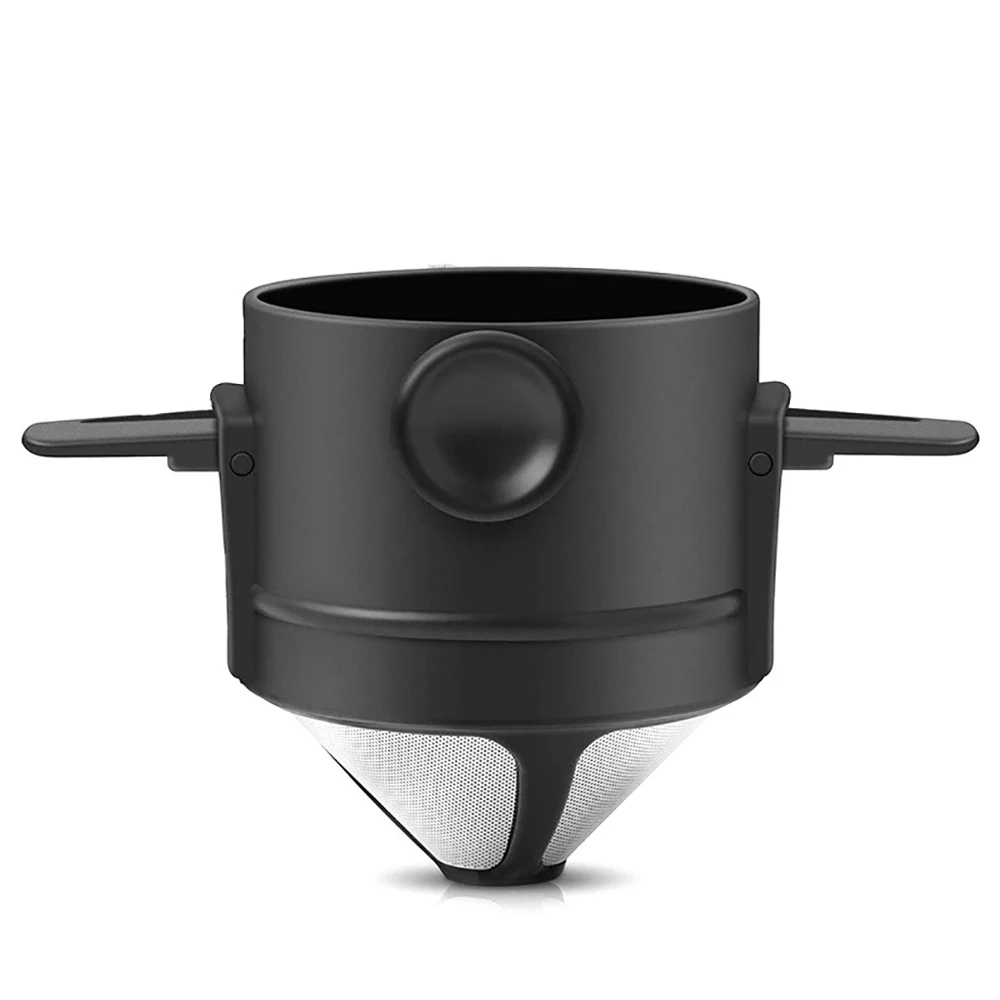 Reusable Pour over Coffee Maker, Stainless Steel Cone Coffee Dripper Filter 1-2 Cup, Paperless with Collapsible Holders
Reusable Pour over Coffee Maker, Stainless Steel Cone Coffee Dripper Filter 1-2 Cup, Paperless with Collapsible Holders