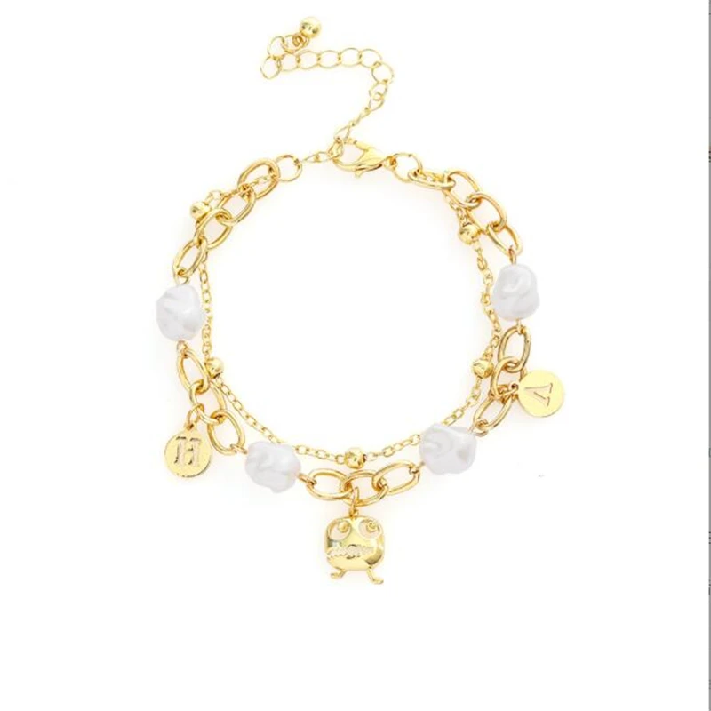 New Classic Pearl Letter Bracelets for Women Fashion Ghost Link Bracelet Luxury Jewelry Girl Friend Gifts
New Classic Pearl Letter Bracelets for Women Fashion Ghost Link Bracelet Luxury Jewelry Girl Friend Gifts