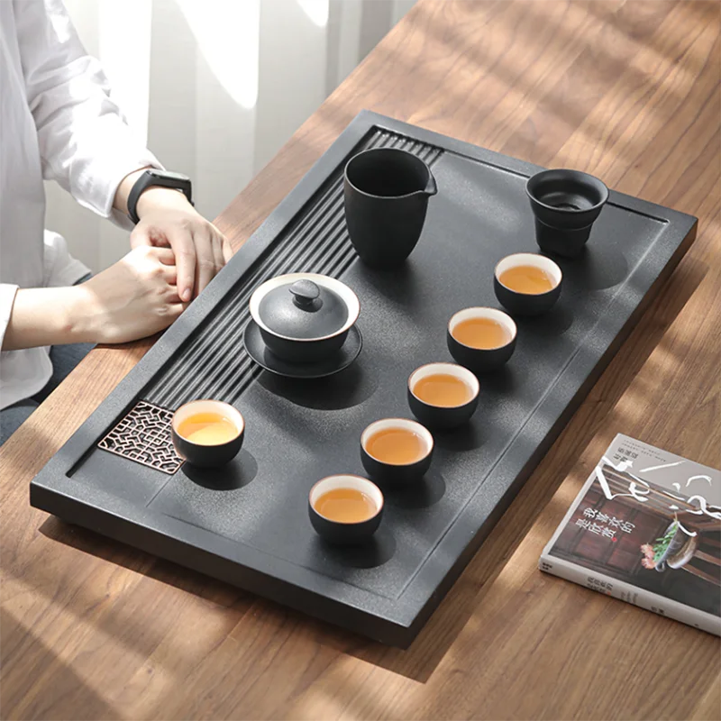 Chinese Wooden Tea Tray Drainage Serving Eco Friendly Dry Bubble Egg Tray Tea Tray Ceremony Bandeja Vassoi Home Table Teaware 
Chinese Wooden Tea Tray Drainage Serving Eco Friendly Dry Bubble Egg Tray Tea Tray Ceremony Bandeja Vassoi Home Table Teaware