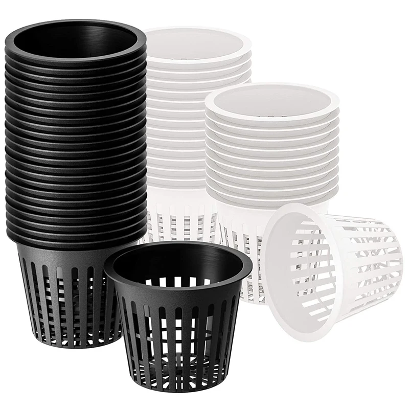 3 Inch Net Cup Hydroponic Tank, 50Pack Hydroponic Planting Basket, Used For Hydroponics, Slotted Mesh, Black And White
3 Inch Net Cup Hydroponic Tank, 50Pack Hydroponic Planting Basket, Used For Hydroponics, Slotted Mesh, Black And White