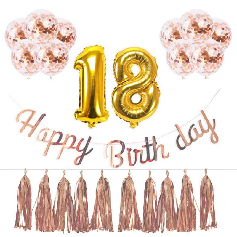 18 year old digital aluminum film balloon set party supplies decorative letters birthday flag 
18 year old digital aluminum film balloon set party supplies decorative letters birthday flag