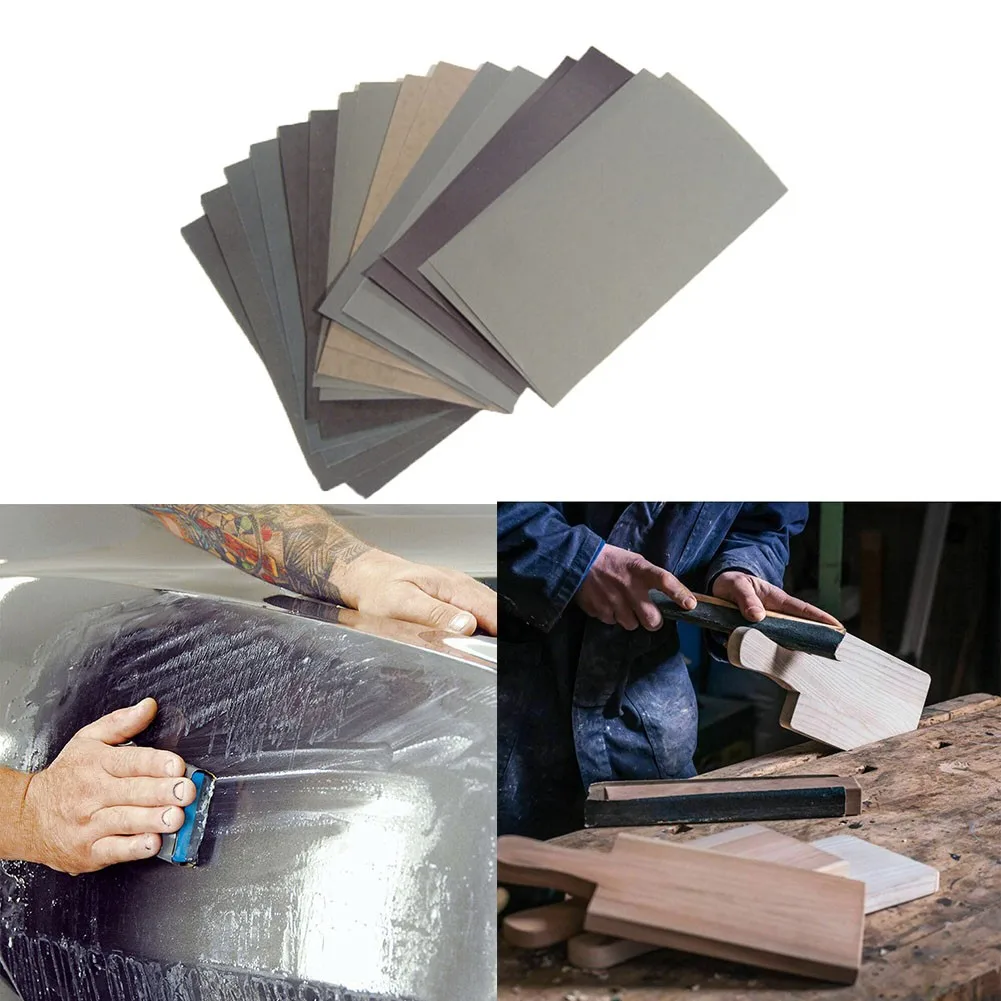 15Pcs 3inch/75mm Sand Paper Sheets Silicon Carbide Home Coarse 150-7000 Grit Car Polishing For Grinding Of Metal, Glass
15Pcs 3inch/75mm Sand Paper Sheets Silicon Carbide Home Coarse 150-7000 Grit Car Polishing For Grinding Of Metal, Glass