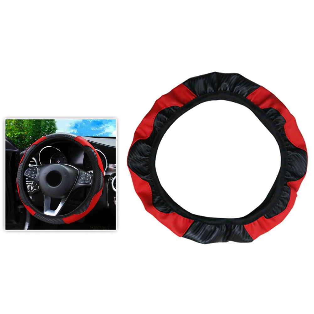 Car Steering Wheel Cover Fiber Leather Double Round No Inner Ring Elastic Band Handle Cover Car Interior Accessories
Car Steering Wheel Cover Fiber Leather Double Round No Inner Ring Elastic Band Handle Cover Car Interior Accessories