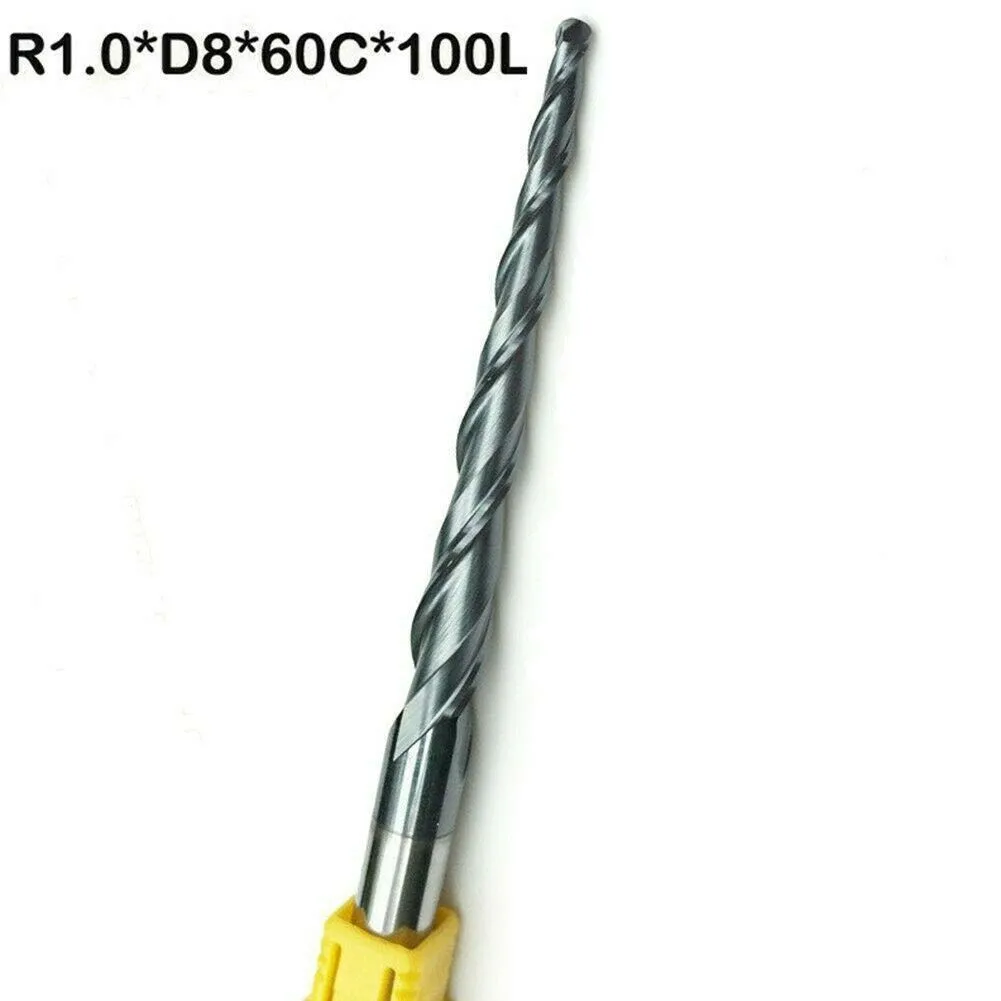 R1.0*D8*60*100*2F End Mill Tungsten Steel Long Flute Ball Nose Tapered End Mill Bits Cnc Taper HRC55
R1.0*D8*60*100*2F End Mill Tungsten Steel Long Flute Ball Nose Tapered End Mill Bits Cnc Taper HRC55
