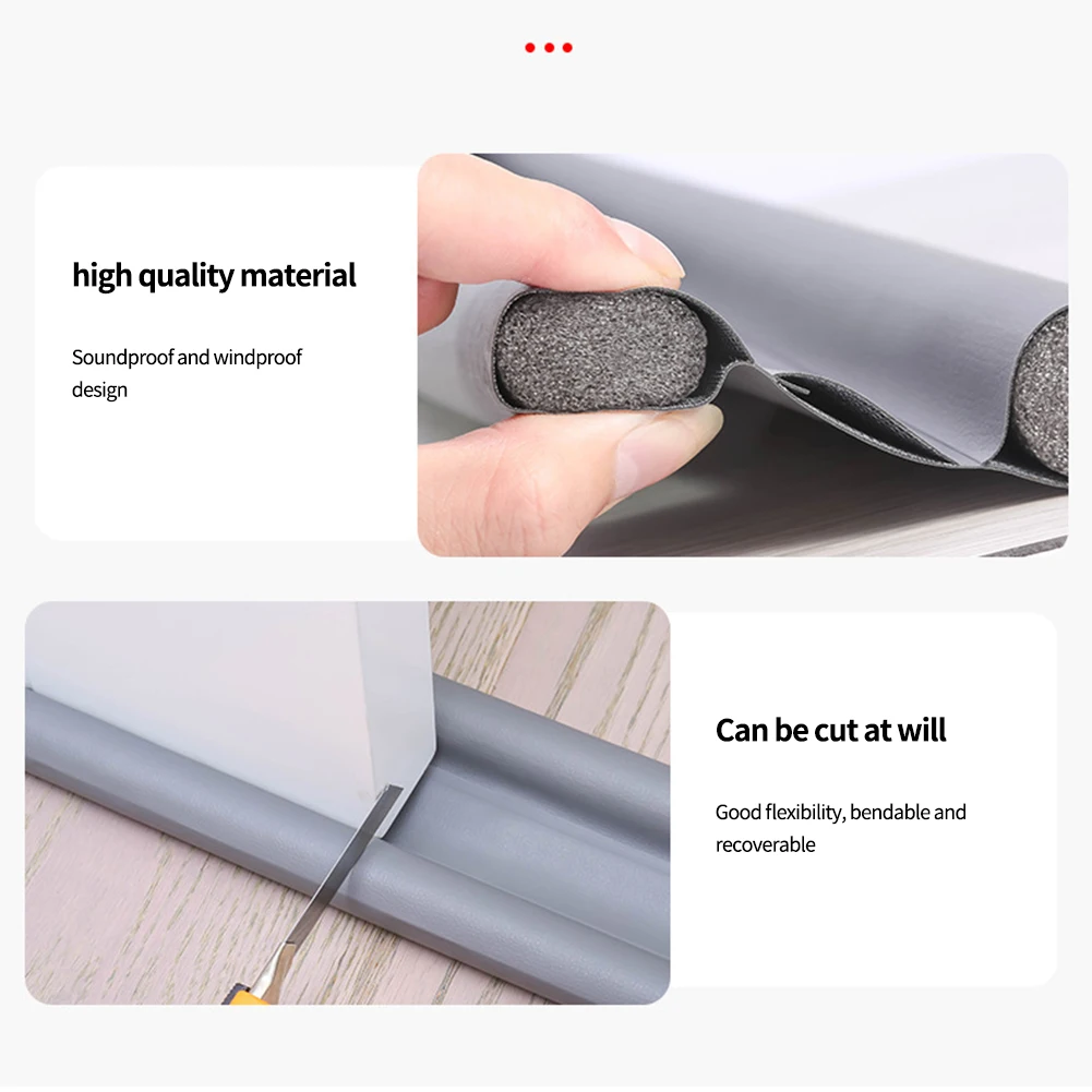 Door Waterproof Bottoom Seal Strip Flexible Wind Reduction Stopper Under Door Sealing Blocker Door Weatherstrip
Door Waterproof Bottoom Seal Strip Flexible Wind Reduction Stopper Under Door Sealing Blocker Door Weatherstrip