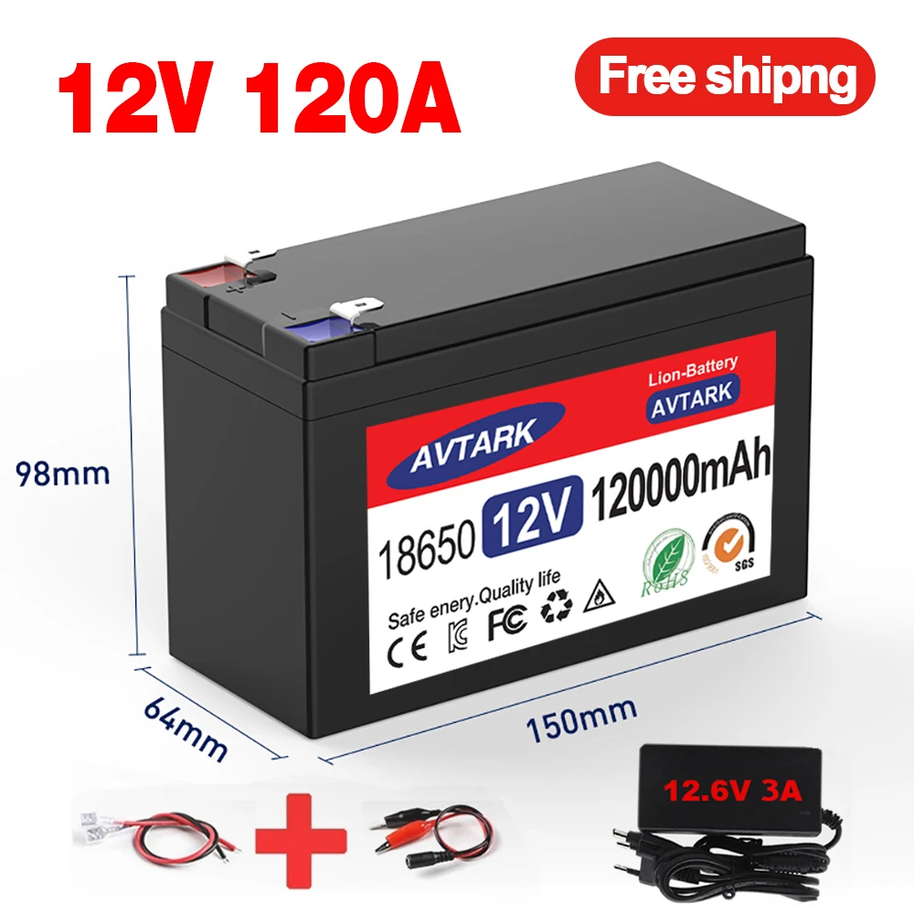 12v 18650 Li-ion rechargeable battery pack 120Ah 30A battery for solar energy built-in high current BMS electric vehiclebattery
12v 18650 Li-ion rechargeable battery pack 120Ah 30A battery for solar energy built-in high current BMS electric vehiclebattery
