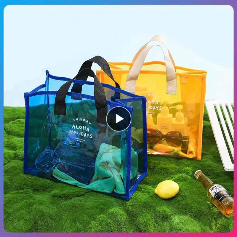 Outdoor Fashion Transparent PVC Hand Carry Travel Portable Clothing Storage Swimming Beach Bag Handbag Korean Style For Travel
Outdoor Fashion Transparent PVC Hand Carry Travel Portable Clothing Storage Swimming Beach Bag Handbag Korean Style For Travel